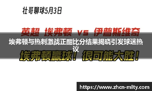 埃弗顿与热刺激战正酣比分结果揭晓引发球迷热议